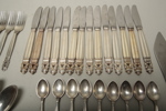 George Jensen, Silver besticksuppsättning, Modell: "Konge"- Johan Rohde