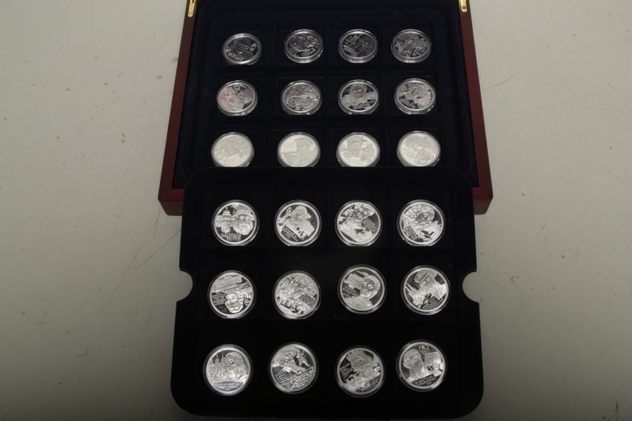 Samlarmynt i silver- "Kungariket Sverige", 24st 