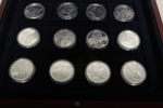 Samlarmynt i silver- "Kungariket Sverige", 24st 