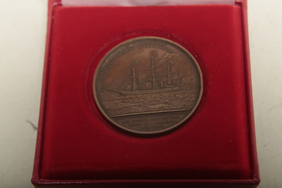 Minnesmynt- "Övre Nordostpassagen- Fullbordad under Oscar II, 1878-1879"