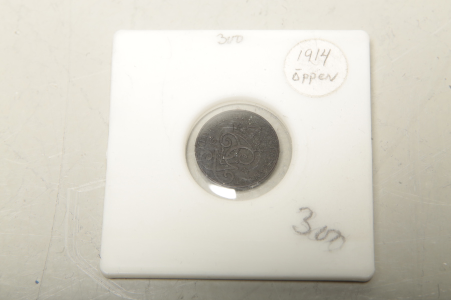 Samlarmynt- "Öppen 1-Öring", År: 1914