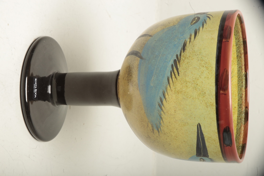 Ulrika Hydman Vallien- Kosta Boda, Pokalglas: "Nevada" ur serien: Artist Collection, Signerad, N:o 59545