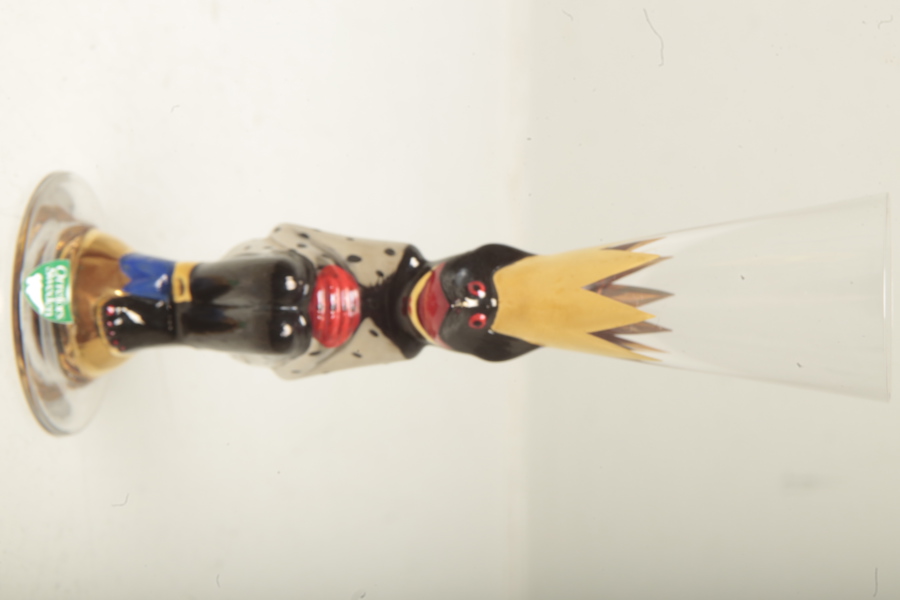 Gunnar Cyrén- Snapsglas, ur nobelservisen "Djävulsglas Silver, Signerad