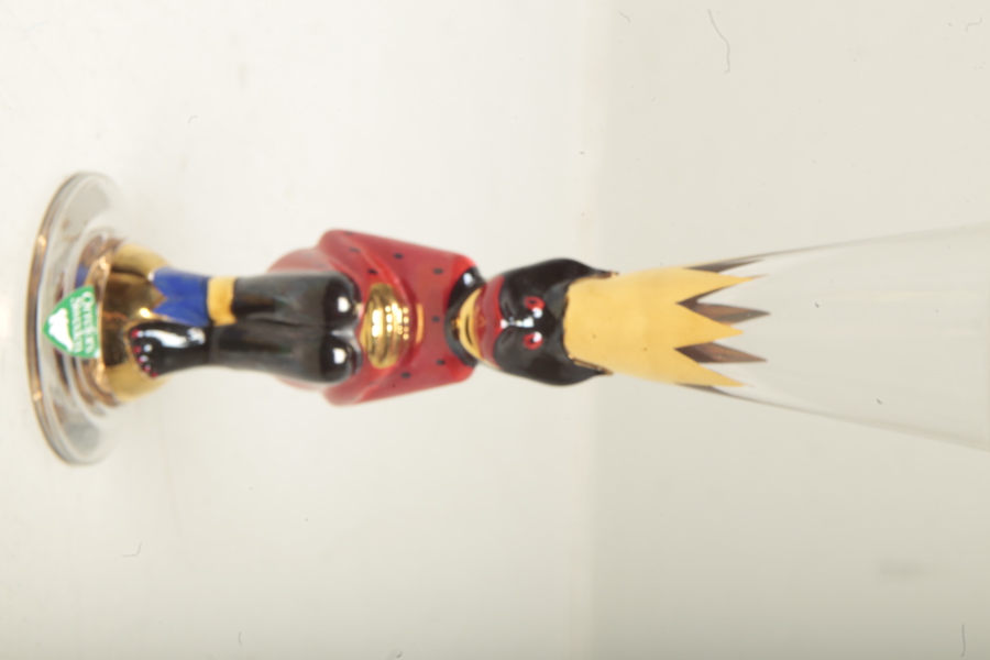 Gunnar Cyrén- Snapsglas, ur nobelservisen "Djävulsglas Röd, Signerad