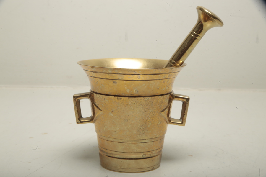 Skultuna- Mortel i mässing, N:o 6