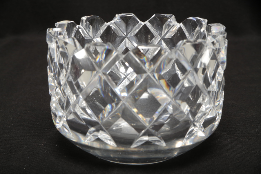 Orrefors, Gunnar Cyrén, Kristallskål "Sofiero", Signerad, N:o 3834