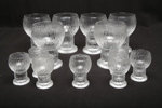 Iittala- Timo Sarpaneva, 6st Ölglas "Kekkerit"& 7st Snapsglas