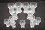 Iittala- Timo Sarpaneva, 6st Ölglas "Kekkerit"& 7st Snapsglas