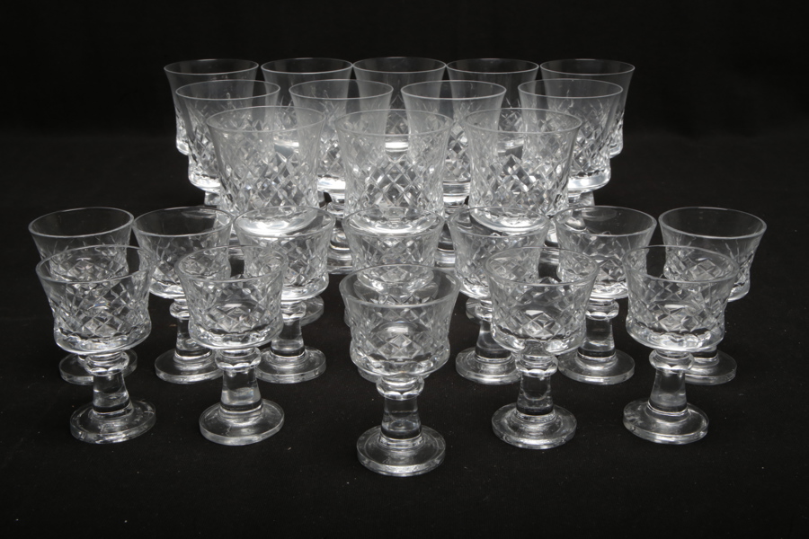 Kosta Boda- FHL, Glasservis, 12st Vinglas + 12st Likörglas