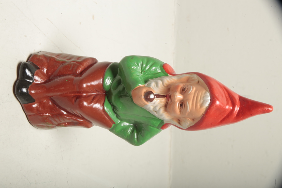 Figurin- "Tomte på stubbe"- Gräfenroda, Tyskland