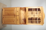 Vitrinskåp, Furu