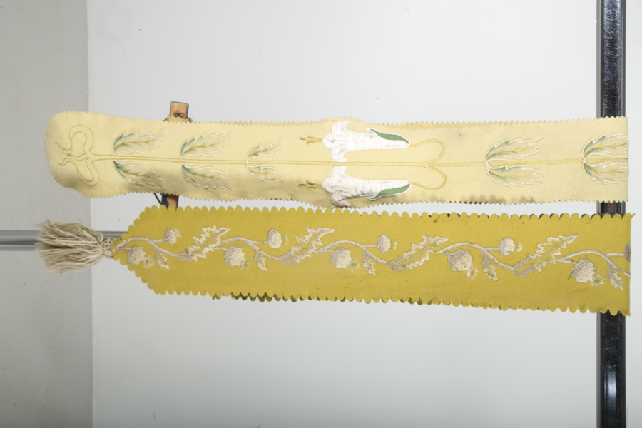 Vepor till kakelugn, 2st, 1800/1900-tal 