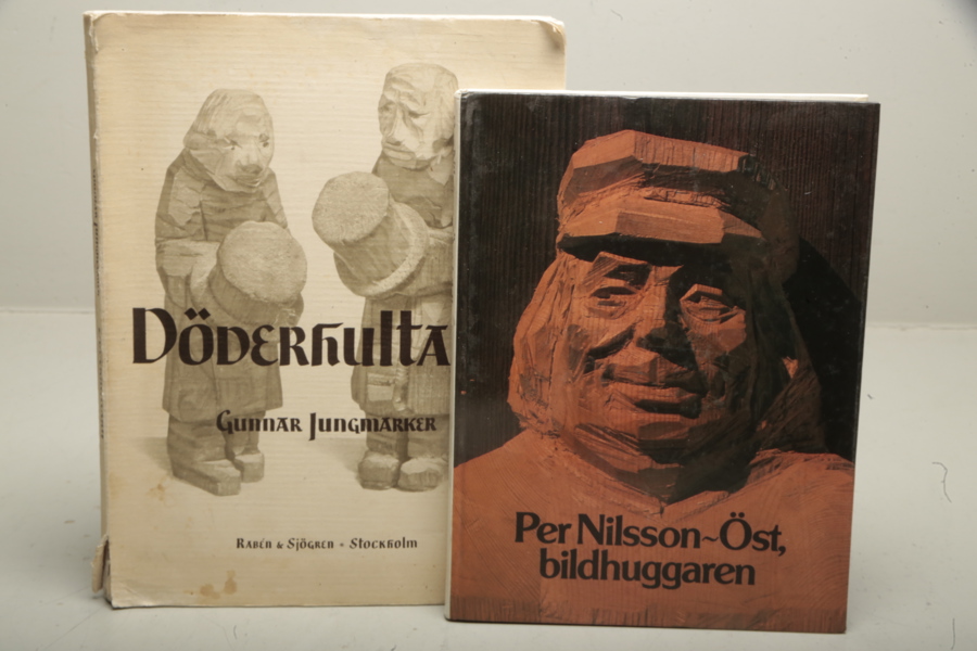 Böcker, 2st, "Döderhultarn" & "Bildhuggaren"