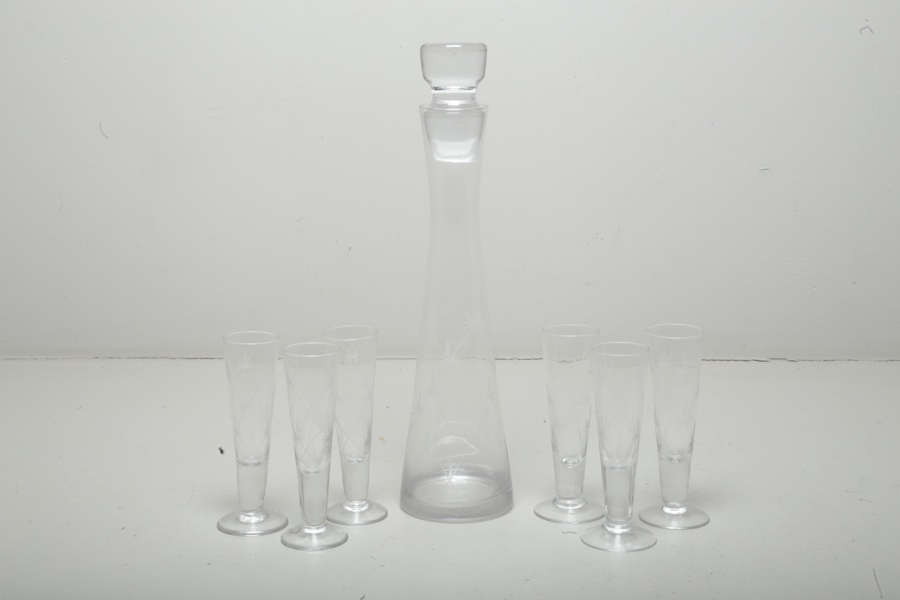Karaff + glas 6 stycken, slipad dekor_2585a_8dbcb2cb3a7c711_lg.jpeg