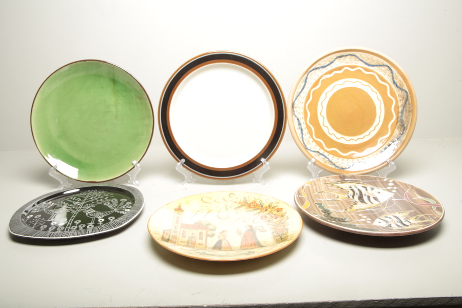 Fat, keramik diverse 6st 