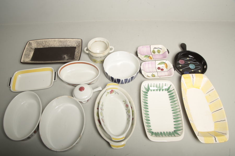 Porslin diverse, Rörstrand, Jie & Gefle m.m.