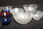 Glasskålar, parti diverse 
