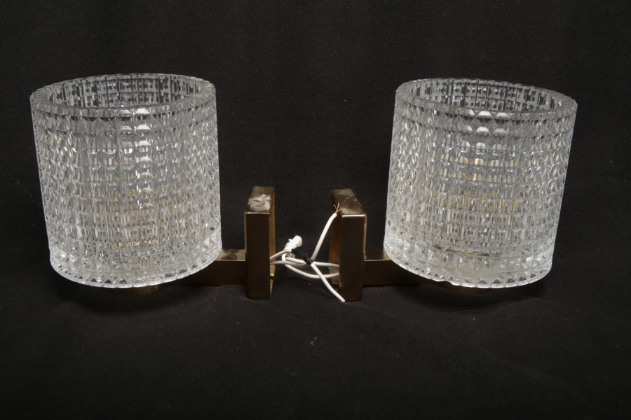 Orrefors- Carl Fagerlund, 1-par vägglampor, 1900-talets senare del