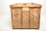Textilkorg- Flätad spån