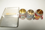 Plåtburkar, 1900-tal, 4st 