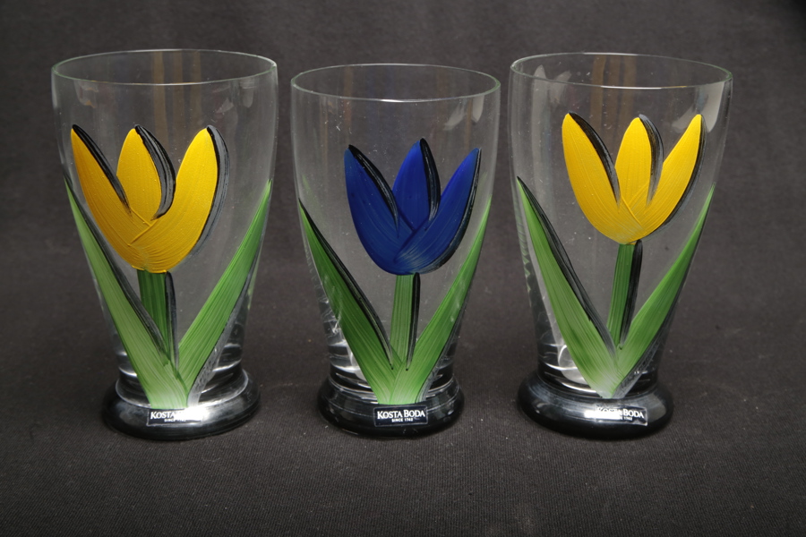 Kosta Boda, Ulrika Hydman Vallien, 3st Glas ur serien: "Artist Collection", Signerad N:o 99244