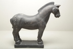 Figurin i gips- "häst"