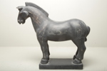 Figurin i gips- "häst"