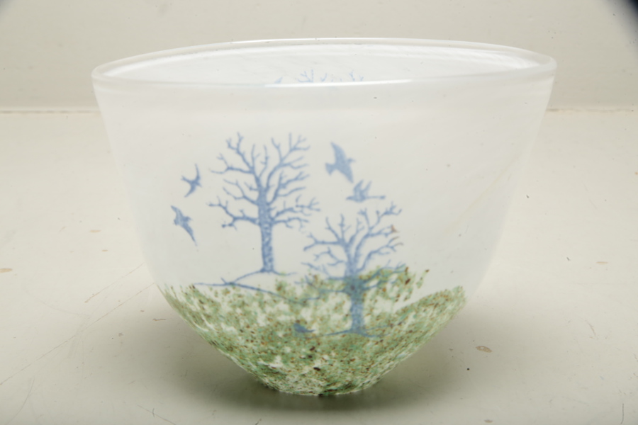 Kosta Boda- Kjell Engman, Skål, Signerad N:o 58262