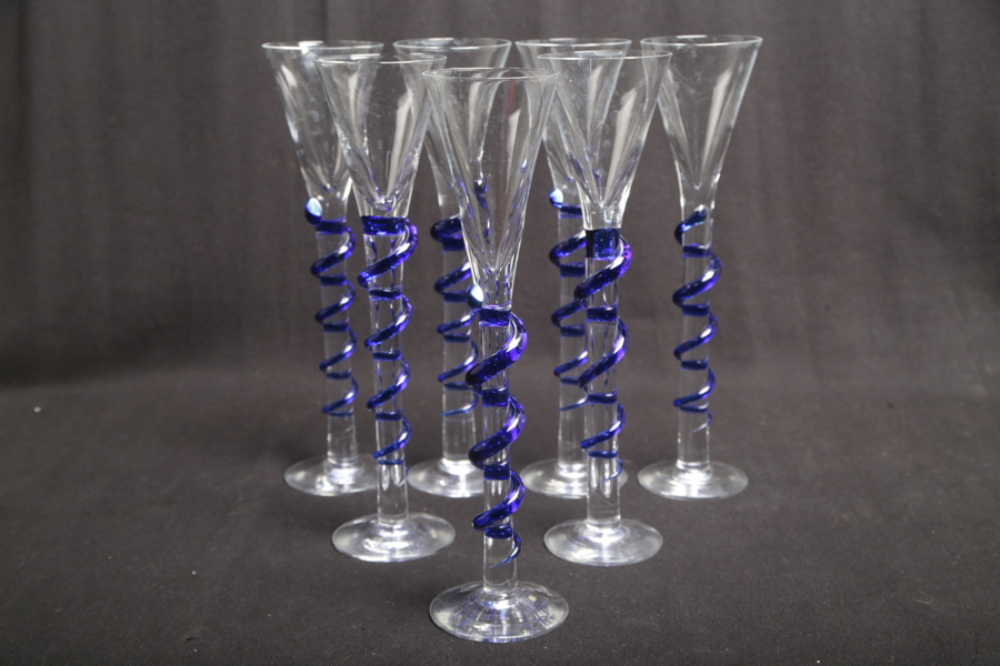 Bergdala Glasbruk, Champagnestrutar, 7st