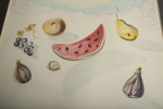 Salvador Dali- Litografi efter "Ship & Fruit"
