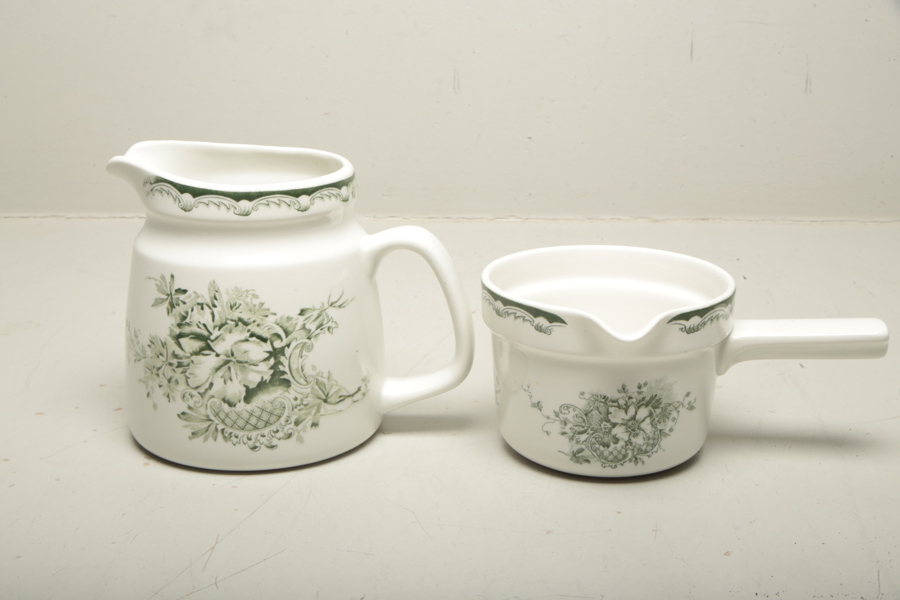 Rörstrand- "Grön Anna", 2-delar