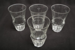 Dricksglas, 4st med slipad dekor