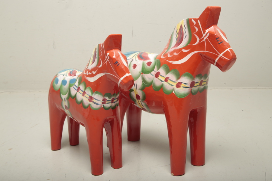 Dalahästar, 2st, "Nils Olsson- Dalaslöjd"