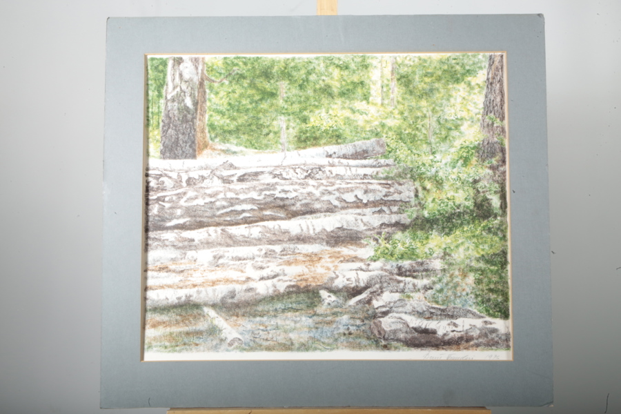 Bernt Frandin- Akvarell, Signerad 1976