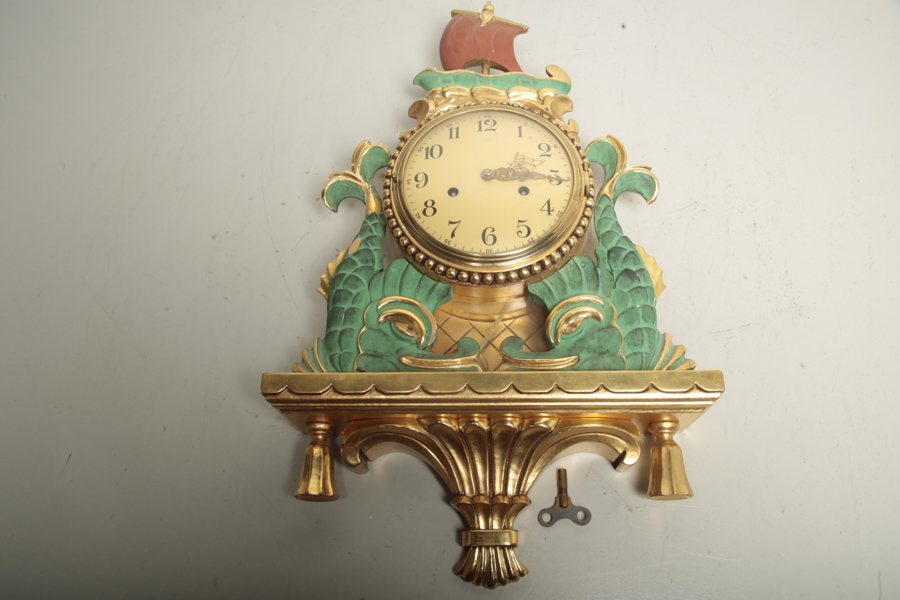 Väggur s.k Guldpendyl, 1900-tal