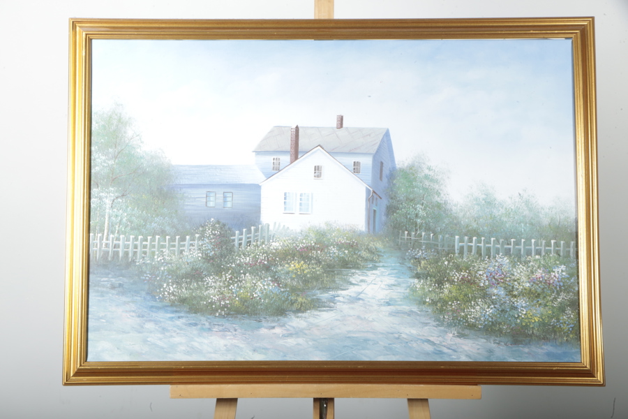 Olja på duk- Okänd konstnär