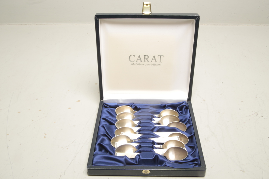 Rosenholm kaffeskedar, Silver, 12st