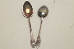 Kaffeskedar, Nysilver, 12st