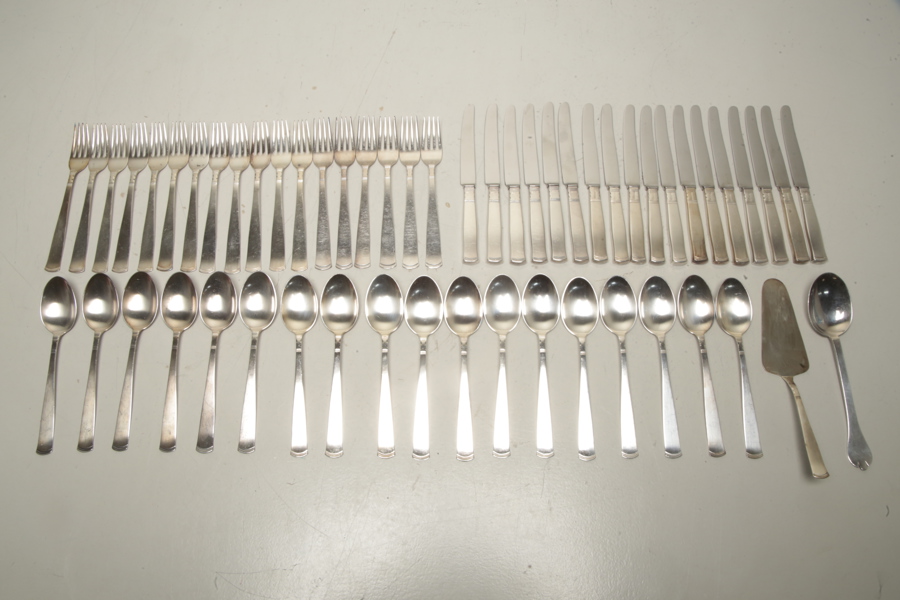 Rosenholm- Besticksuppsättning, Silver, 55-Delar