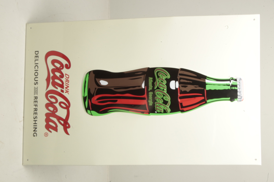 Coca-Cola, Plåtskylt, Modern