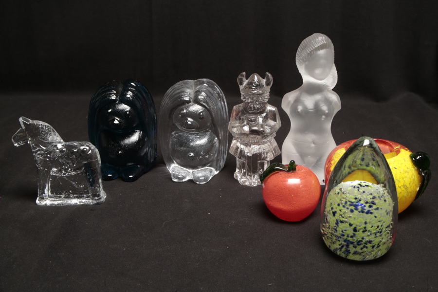 Glasföremål- Parti 