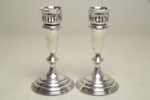 Ljusstakar i sterlingsilver, 1-par