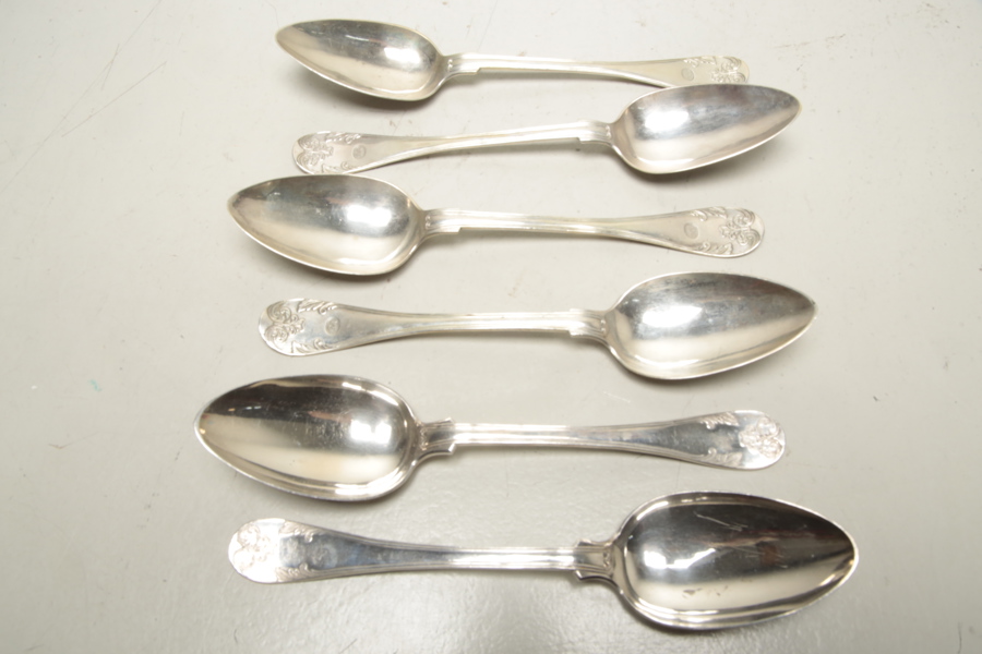 Silverskedar, 6st, Svenskt stämplad Silver, 1900-tal