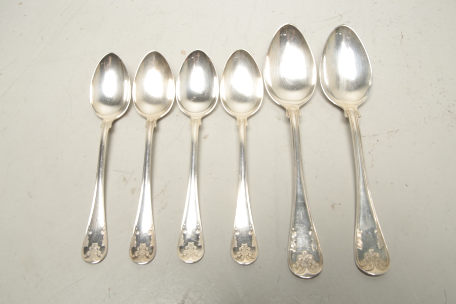 Silverskedar, 6st, Svenskt stämplad silver , 1900-tal