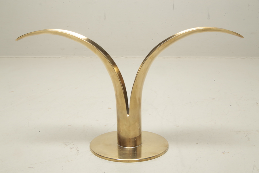 Ljusstake- "Liljan", Ystad metall, Signerad: Ivar Ålenius-Björk