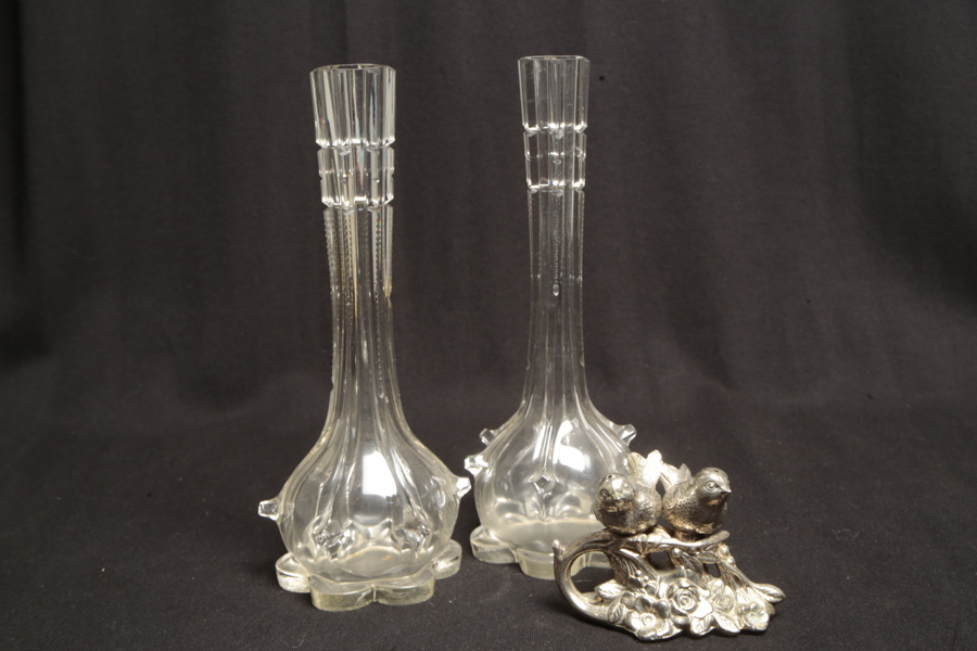 Vaser, 1-par i glas & Bordsdekoration- "Kryddset"