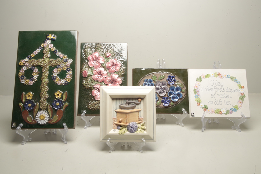 JIE Gantofta- Väggreliefer, 5st