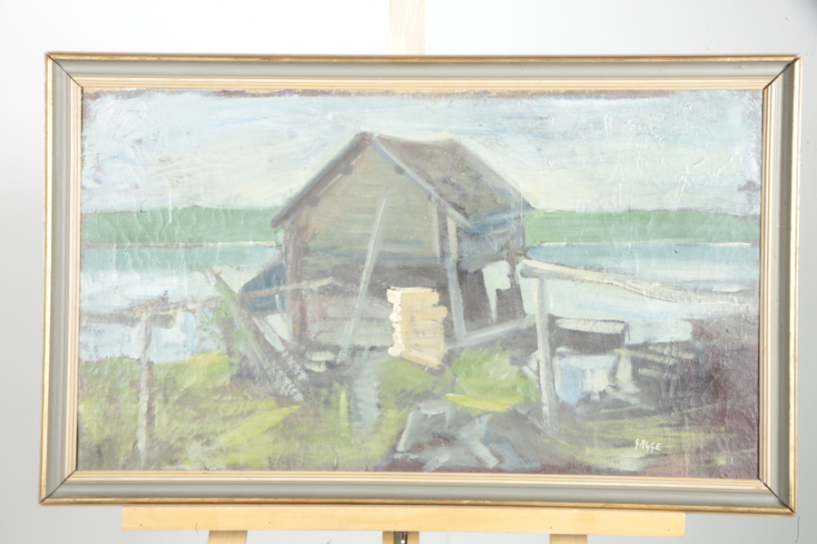 Olja på duk, Signerad: Gagge