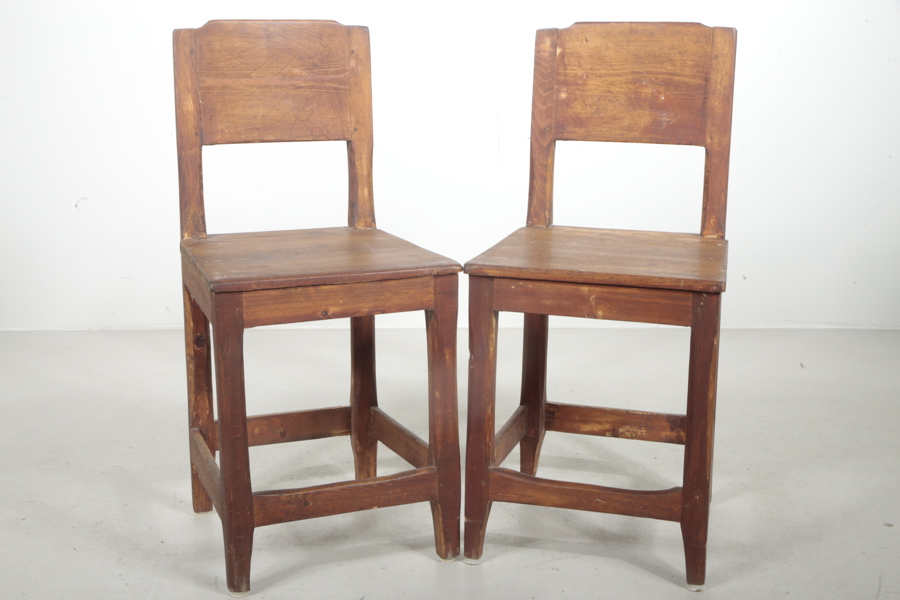 Stolar, 1-par, 1800-tal, Allmoge 