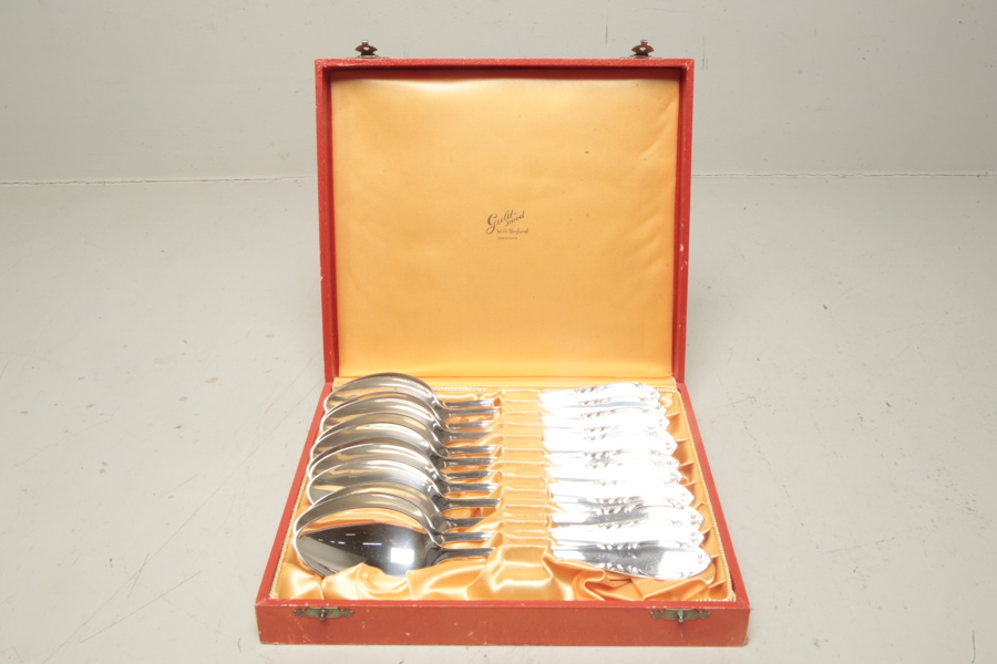 Silverskedar, 12st, "Slottsbarock", Sterlingsilver